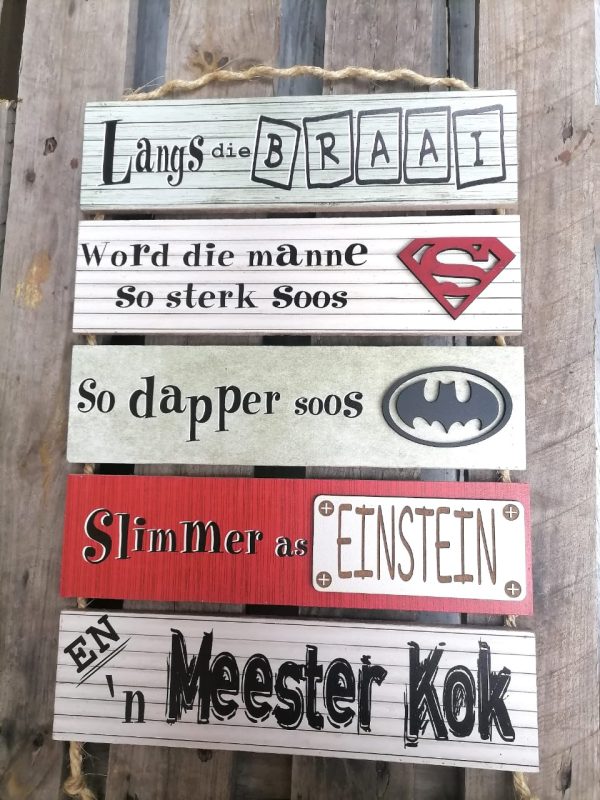 Braai - 5 Piece Hanging Board